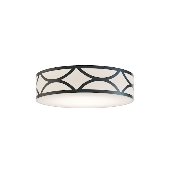 Afx Lake 20 in. LED Flush Mount - Black LAKF20LAJUDBK - main